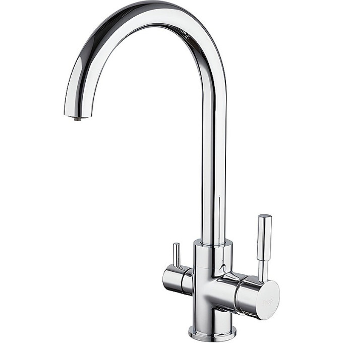 Смеситель для кухни FRAP H52 F4352 со встроенным фильтром (краном) под питьевую воду Ф35мм хром